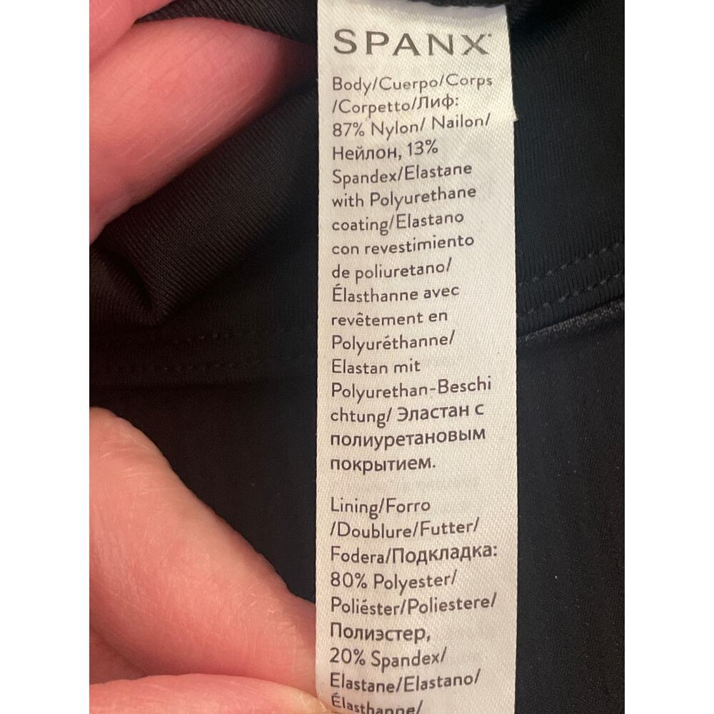 SPANXShape Black Faux Leather Leggings Women’s XS - Picture 5 of 6
